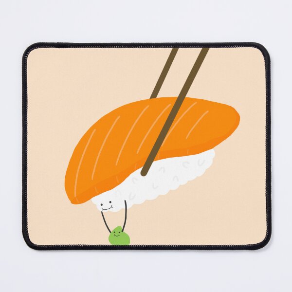 Item preview, Sushi and Wasabi Cute Kawaii Simple Sashimi Salmon Japanese Food Gift Logo T Shirt  designed and sold by Marinaaa010.