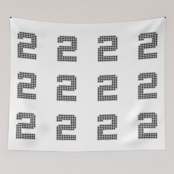Item preview, Number 2 - Black Pixel Block Character designed and sold by PixelGlyphs.