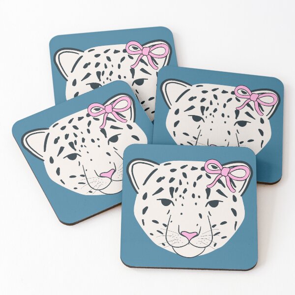 Item preview, Coquette Snow Leopard designed and sold by Magnolia Valley Art.