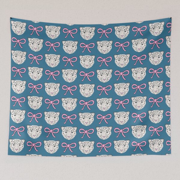 Item preview, Coquette Snow Leopard designed and sold by Magnolia Valley Art.