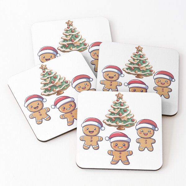Item preview, Festive Christmas tree and cheerful Christmas gingerbreads. Merry Christmas to everyone designed and sold by All43.