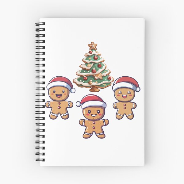 Artikelvorschau, Festlicher Weihnachtsbaum und fröhliche Weihnachtslebkuchen. Frohe Weihnachten an alle entworfen und verkauft von All43.