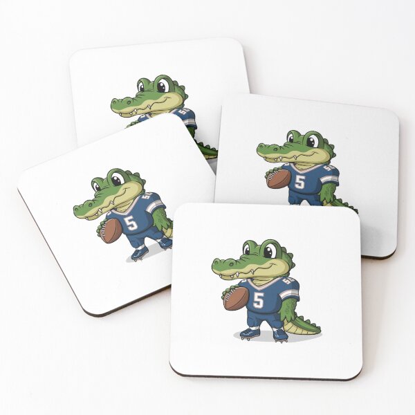 Item preview, Funny baby crocodile design as an American football player. Crocodylidae designed and sold by StyleFused.
