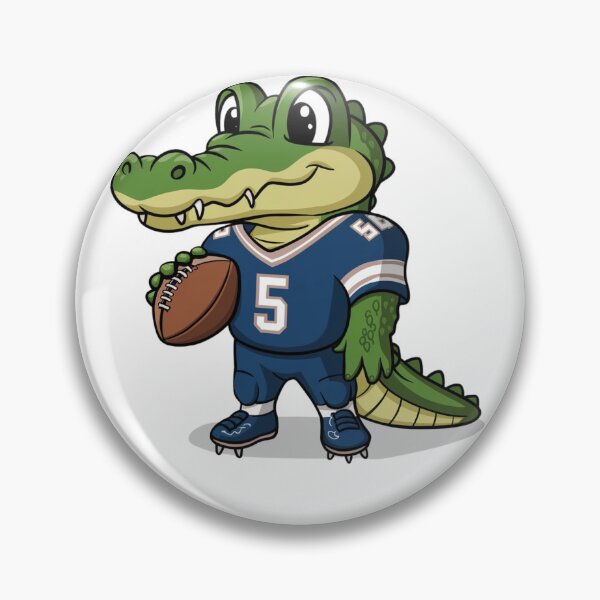 Item preview, Funny baby crocodile design as an American football player. Crocodylidae designed and sold by StyleFused.