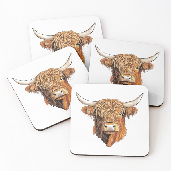 Item preview, Hairy Highland Cow designed and sold by NicolasGlowArt.