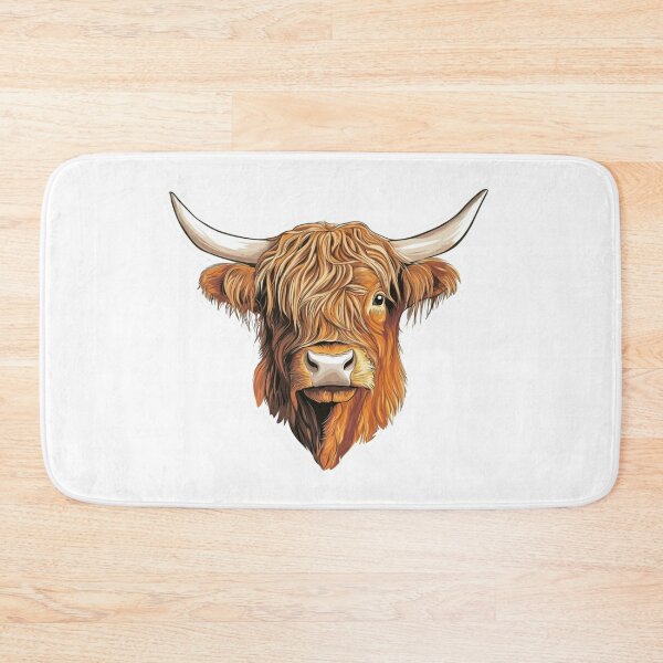 Item preview, Hairy Highland Cow designed and sold by NicolasGlowArt.