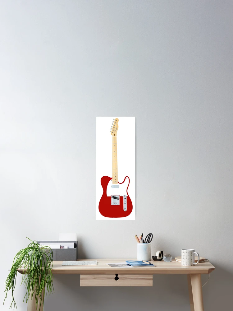 Thumbnail 2 of 3, Poster, Red Telecaster designed and sold by Ravvick.