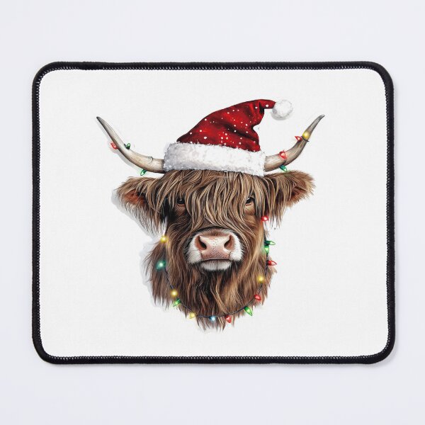 Item preview, Christmas Highland Cow designed and sold by NicolasGlowArt.