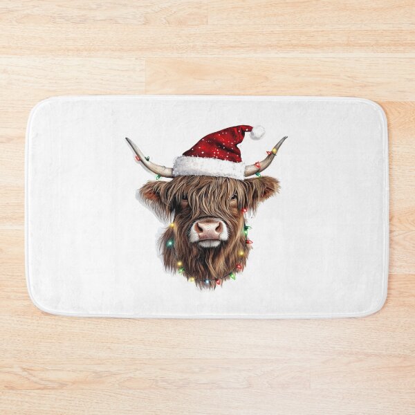Item preview, Christmas Highland Cow designed and sold by NicolasGlowArt.