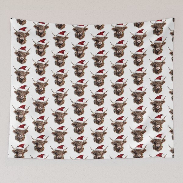 Item preview, Christmas Highland Cow designed and sold by NicolasGlowArt.