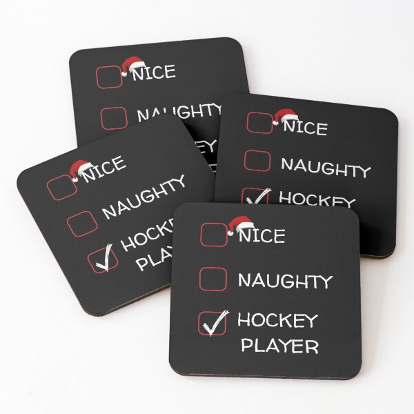 Item preview, Nice Naughty Hockey Player Christmas Funny Xmas Santa designed and sold by luannsemmsobre.