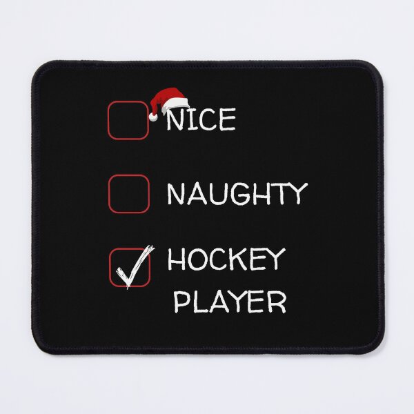 Item preview, Nice Naughty Hockey Player Christmas Funny Xmas Santa designed and sold by luannsemmsobre.