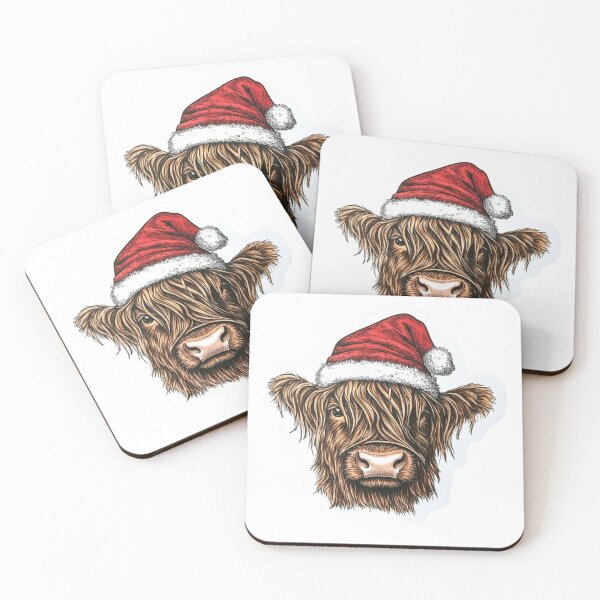 Item preview, Scotish Highland Cow Christmas designed and sold by NicolasGlowArt.