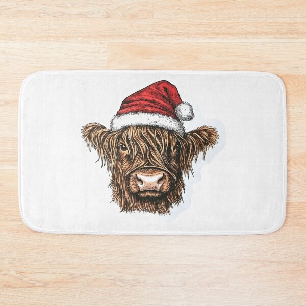 Item preview, Scotish Highland Cow Christmas designed and sold by NicolasGlowArt.