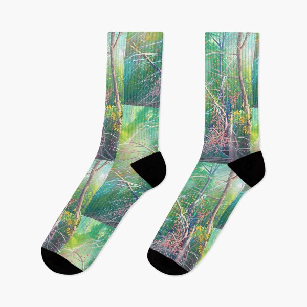 Item preview, Fall Trees Whisper in the Forest: Abstract Woodland Flow designed and sold by Desireehaz.