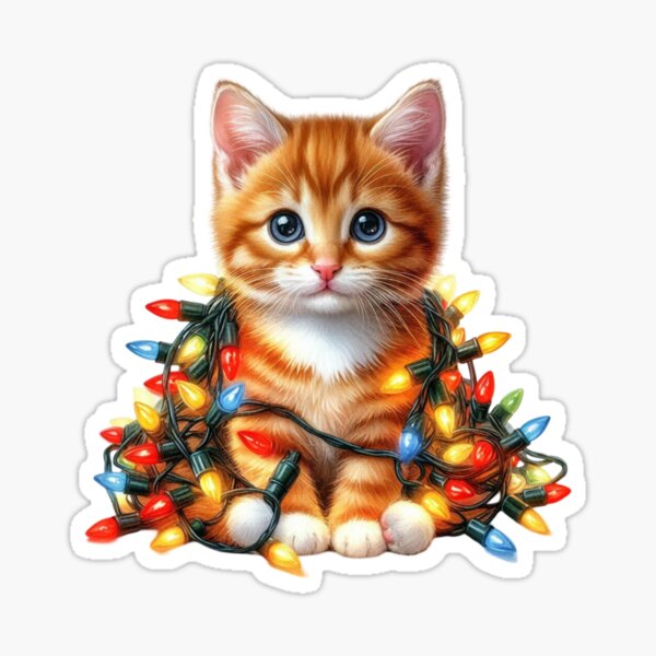 Item preview, Festive Cat designed and sold by JonysCreativeDesigns.