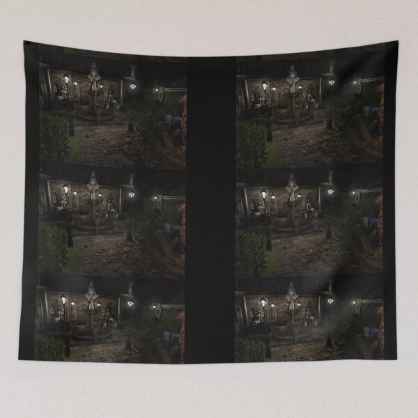 Item preview, Raccoon city clock tower courtyard, Resident evil 3 designed and sold by PatronesKawai.