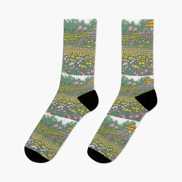 Item preview, Serenity In Bloom: Gazebo Amoung Wildflowers designed and sold by Desireehaz.