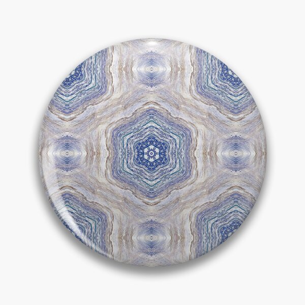 Item preview, Bohemian Floral Mandala Pattern in Blue  designed and sold by Artistestella.
