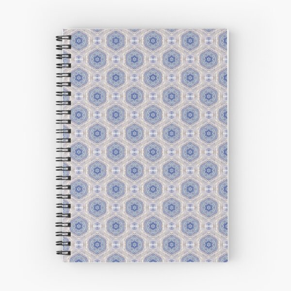 Item preview, Bohemian Floral Mandala Pattern in Blue designed and sold by Artistestella.