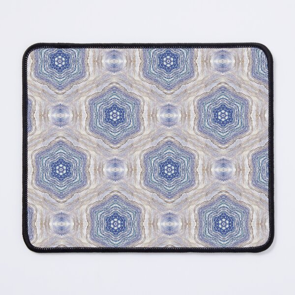 Item preview, Bohemian Floral Mandala Pattern in Blue designed and sold by Artistestella.