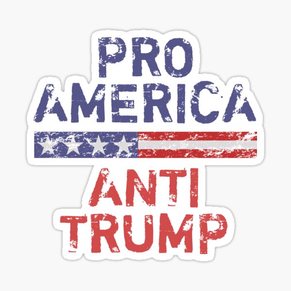 Item preview, Pro-America Anti-Trump designed and sold by thepixelgarden.