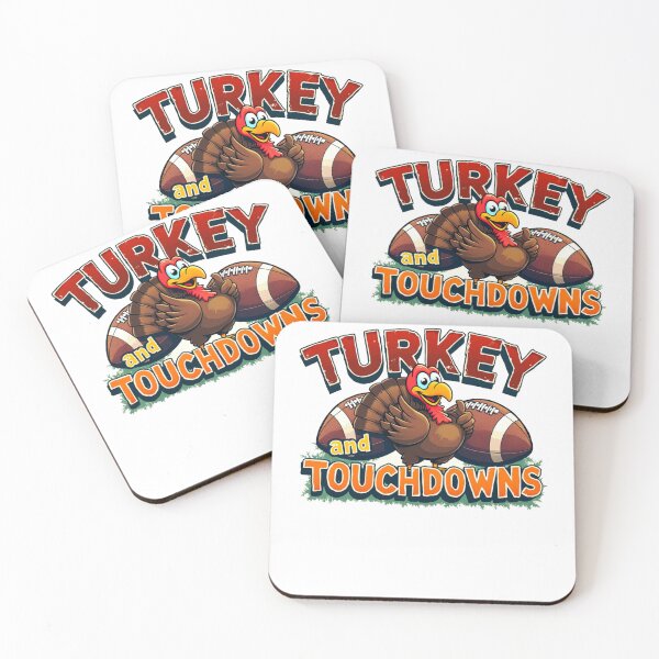 Item preview, Thanksgiving Turkey And Touchdowns Football  designed and sold by MERCH HQ.
