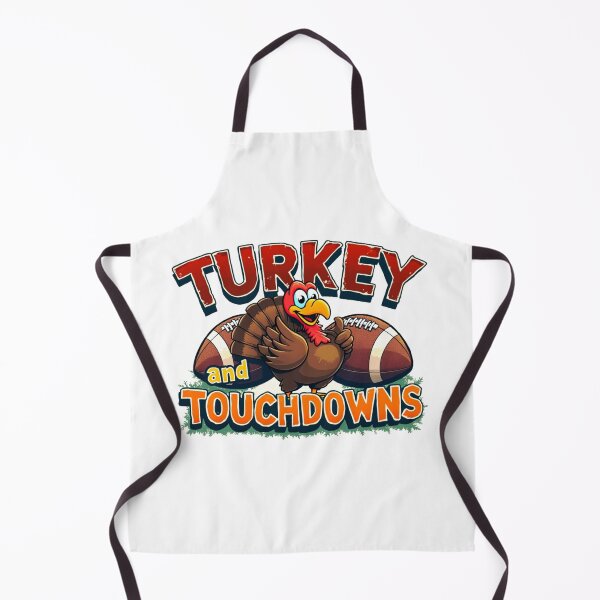 Item preview, Thanksgiving Turkey And Touchdowns Football  designed and sold by MERCH HQ.