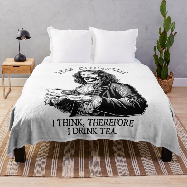 Item preview, Tea Lovers Funny Descartes Descarteas Tea Drinker Pun designed and sold by GrandeDuc.