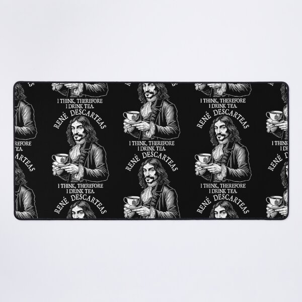 Item preview, Tea Lovers Funny Descartes Descarteas Tea Drinker Pun designed and sold by GrandeDuc.
