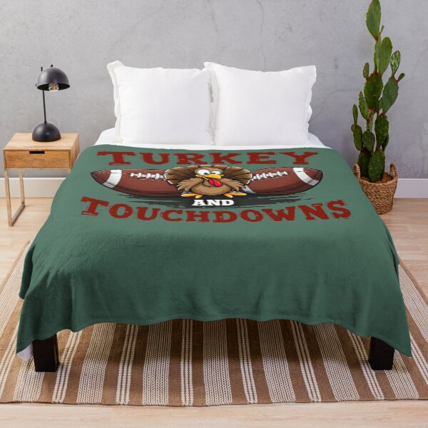 Item preview, Thanks giving Turkey And Touchdowns Football designed and sold by MERCH HQ.