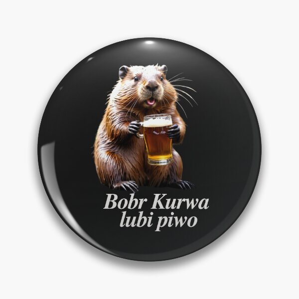 Item preview, Bobr Kurwa lubi piwo - beaver like a beer designed and sold by SLAVIC WORLD.