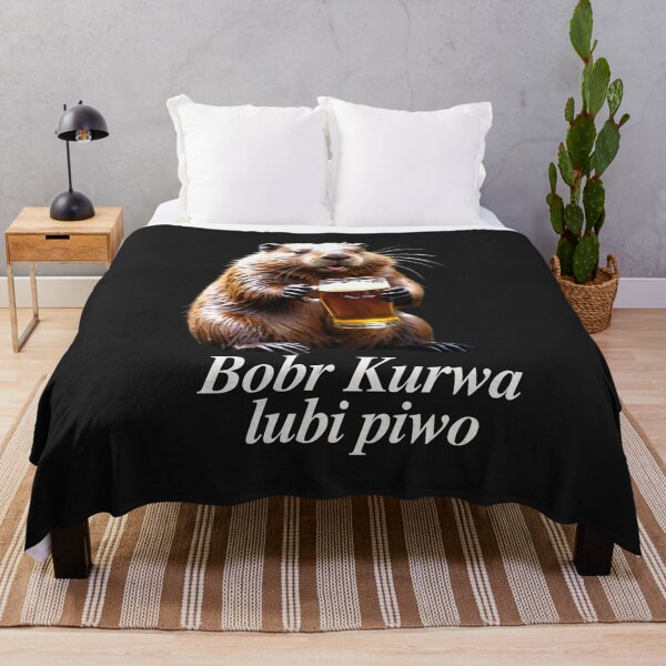 Item preview, Bobr Kurwa lubi piwo - beaver like a beer designed and sold by SLAVIC WORLD.