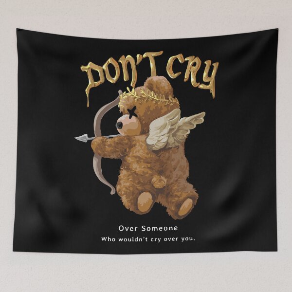Item preview, Don’t Cry Over Someone – Angelic Teddy Bear Art designed and sold by Philip-p22.