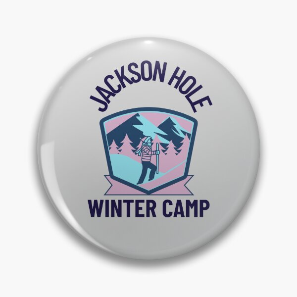 Item preview, Jackson hole winter camp design for skiers, snowshoers, hikers, and snow lovers designed and sold by Bacibooks.