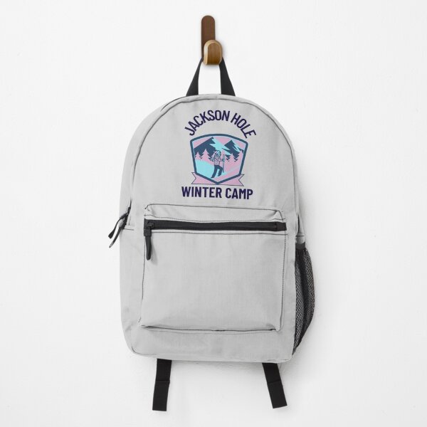 Item preview, Jackson hole winter camp design for skiers, snowshoers, hikers, and snow lovers designed and sold by Bacibooks.