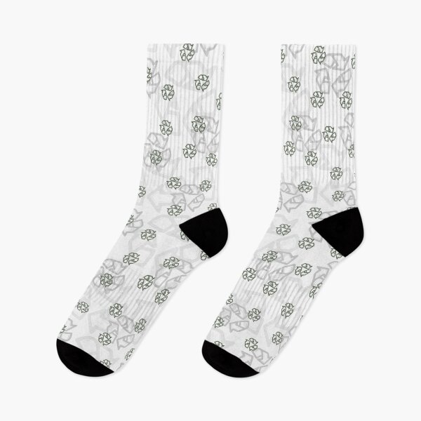Item preview, Seamless pattern with green eco symbol on white background designed and sold by BellaRoxiell.