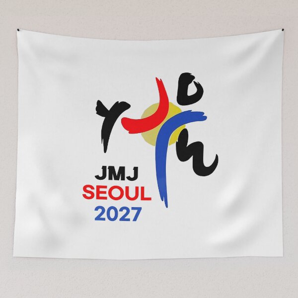 Item preview, JWJ Jornada Mundial de la Juventude Seoul 2027 official logo designed and sold by made4K.
