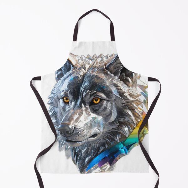 Item preview, Glass Wolf Head Sculpture designed and sold by RebelPaintBrush.