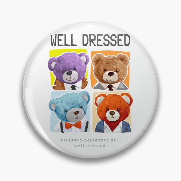 Item preview, Well Dressed Teddies – Stressed but Stylish designed and sold by Philip-p22.