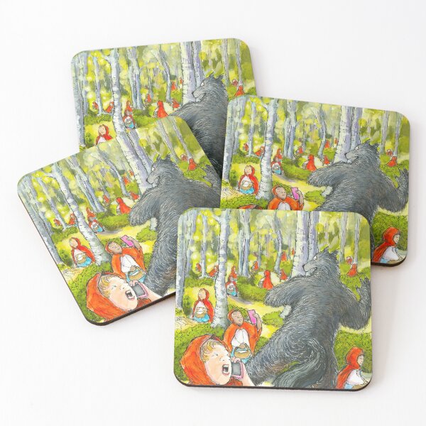 Item preview, The Wolf and All the Little Red Riding Hoods designed and sold by Bearnabas.
