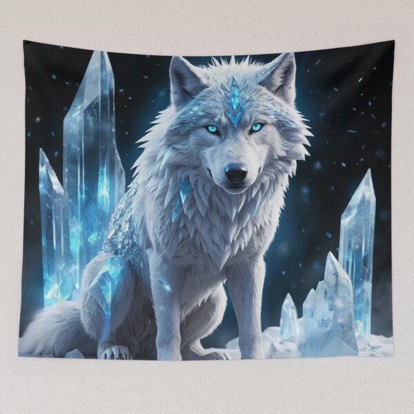Item preview, Frost-Wolf in a Frozen Wasteland designed and sold by RebelPaintBrush.
