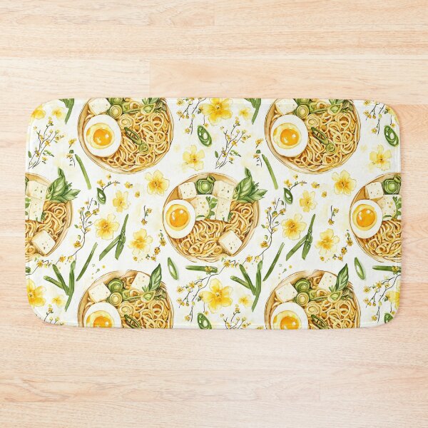 Item preview, Tofu Egg Ramen and Yellow Flowers with Scallions, Noodle Lover designed and sold by VintageFlorals.