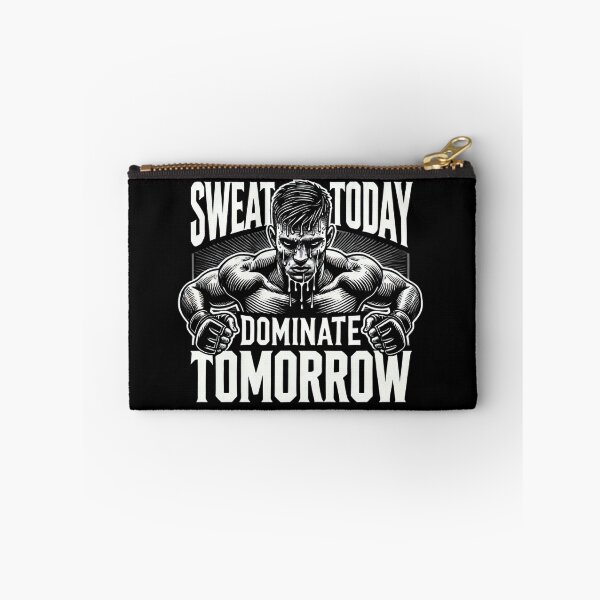 Item preview, Sweat Today Dominate Tomorrow MMA Workout designed and sold by BlankCanvasHaHa.