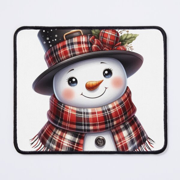 Item preview, Rustic Snowman: Plaid Charm and Natural Elegance designed and sold by TeetasticBtque.