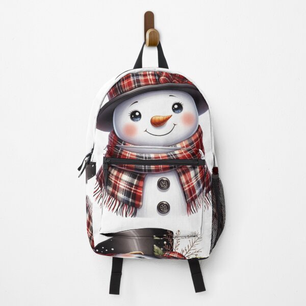 Item preview, Rustic Snowman: Plaid Charm and Natural Elegance designed and sold by TeetasticBtque.