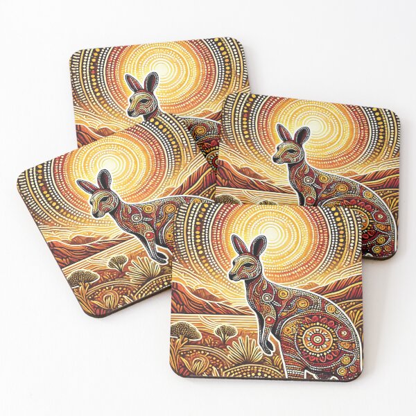 Item preview, kangaroo  dot patterns design designed and sold by Random Designs.