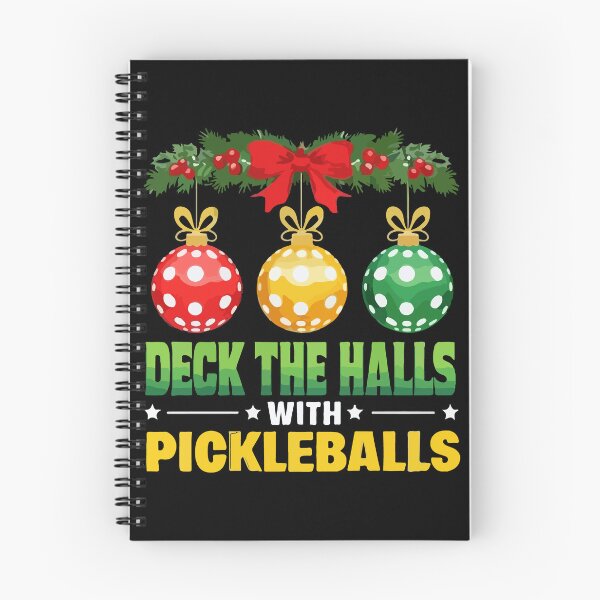Item preview, Deck the Halls with Pickleballs Christmas Funny Holiday designed and sold by mostoredesigns.