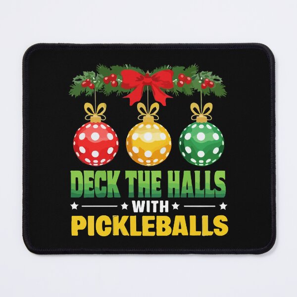 Item preview, Deck the Halls with Pickleballs Christmas Funny Holiday designed and sold by mostoredesigns.