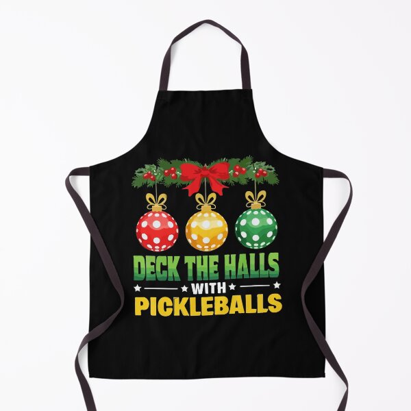 Item preview, Deck the Halls with Pickleballs Christmas Funny Holiday designed and sold by mostoredesigns.